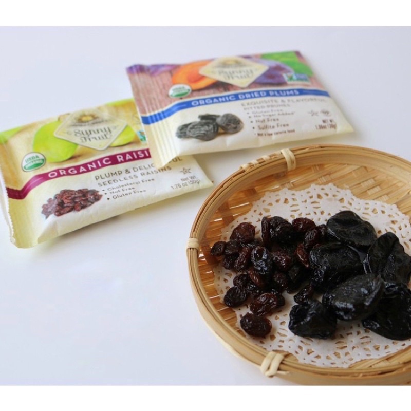 Nho sấy/ Mận Sấy/ Mơ sấy hữu cơ Sunny Fruit