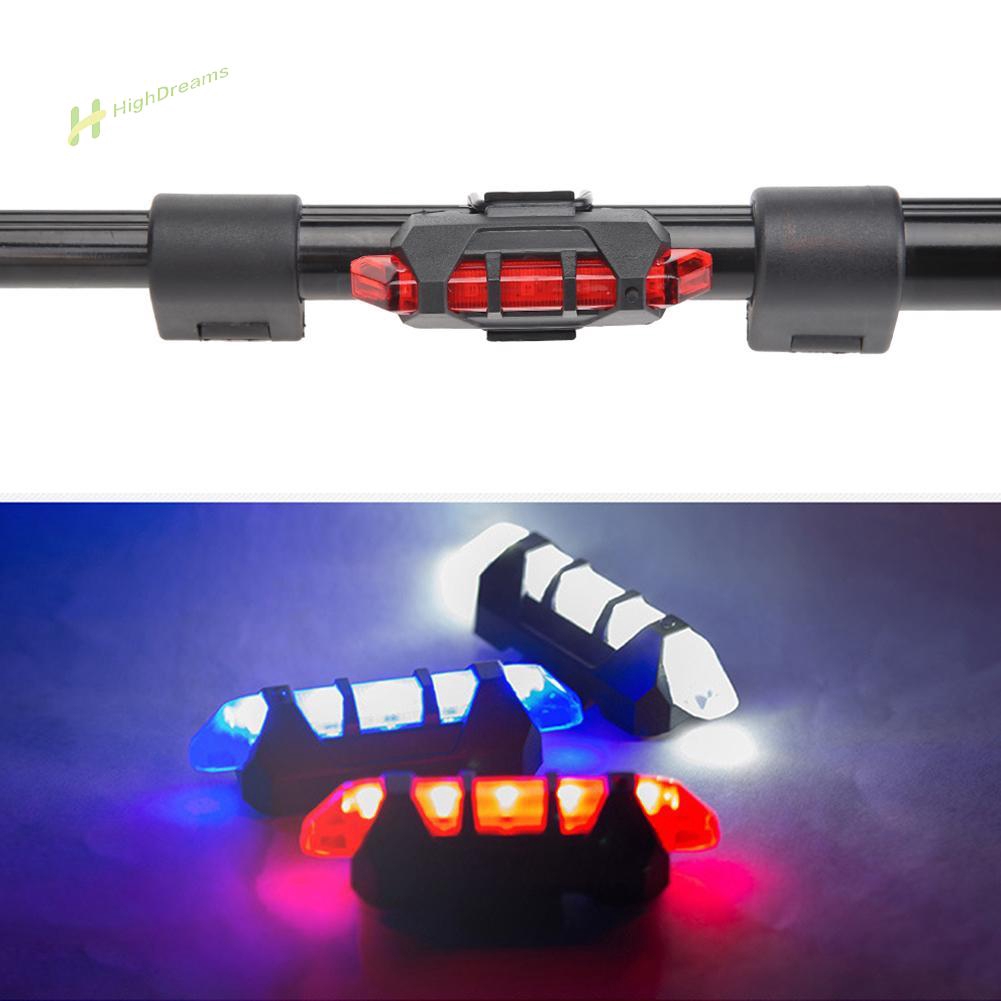 Đèn LED chống thấm nước gắn đuôi xe đạp pin có thể sạc lại thông qua cổng USB