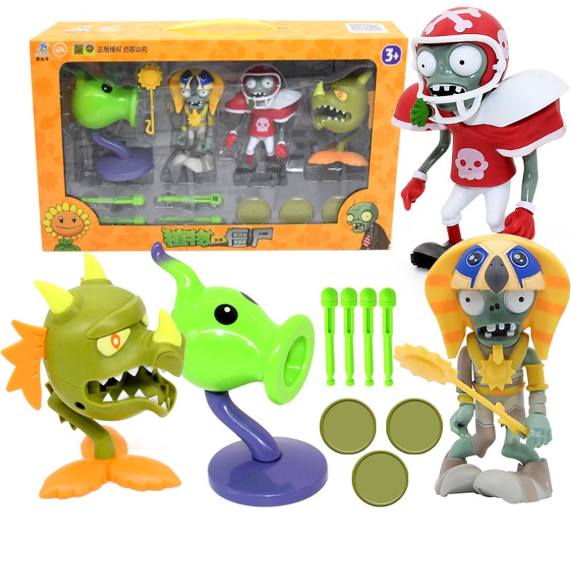Thực vật vs. Bộ Mô Hình Nhân Vật Hoạt Hình Zombie Bằng Vinyl