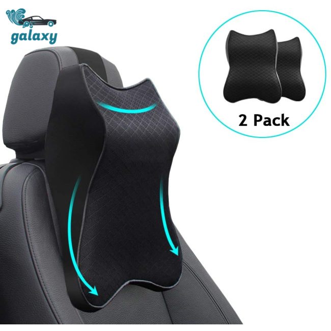 Galaxy Gối Tựa Cổ Bằng Mút Hoạt Tính Gắn Ghế Ngồi Xe Hơi Tiện Dụng