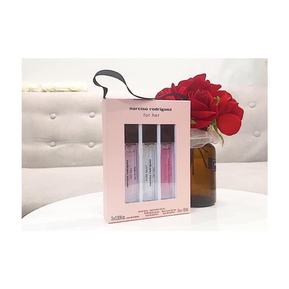 [Chính hãng] Bộ Nước Hoa Nữ NARCISO 3 mùi 2019 - Bộ 3 LỌ x 10ML/LỌ | Thế Giới Skin Care