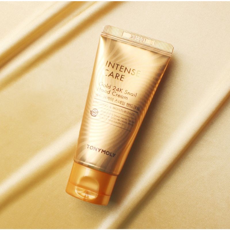 Kem dưỡng da tay Ốc Sên Vàng 24k Tonymoly Intense Care Gold 24k Snail Hand Cream 60ml