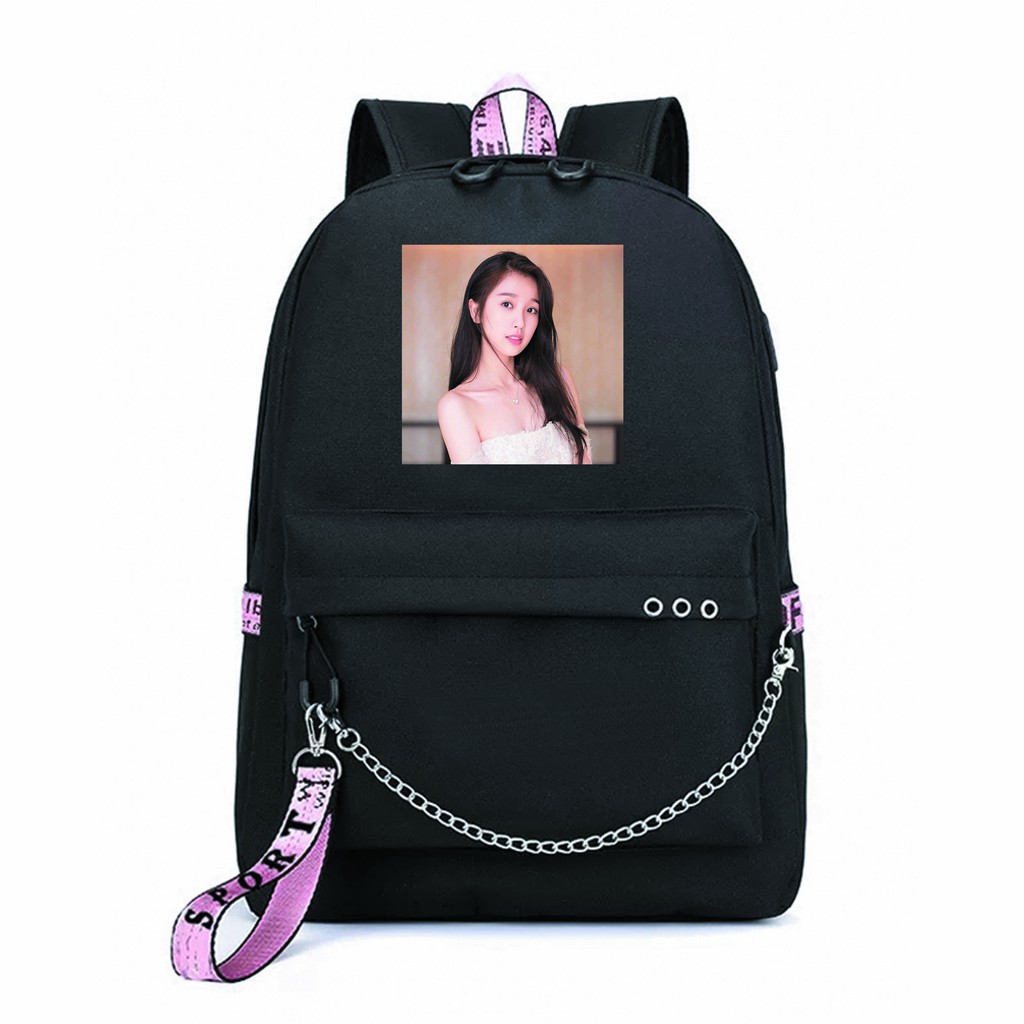 Balo thông minh MÀU ĐEN đi chơi đi học tiện dụng in hình ĐẶNG LUÂN CÚC TỊNH Y LÂM NHẤT AN KỲ