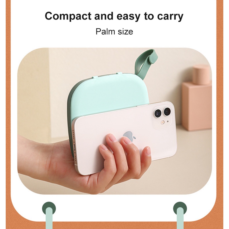 Hộp Đựng Khẩu Trang Tạm Thời Chống Bụi Không Ô Nhiễm Có Kẹp Tiện Dụng