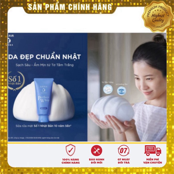 [Hàng Chính Hãng] Sữa Rửa Mặt Senka Perfect Whip Xanh