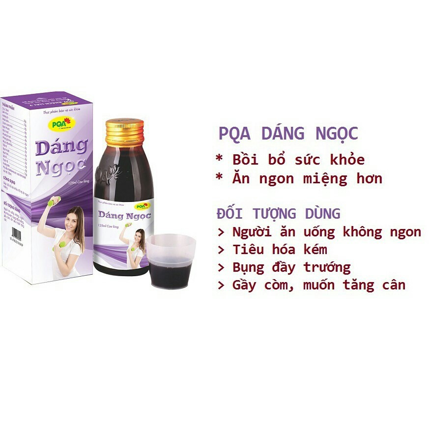 PQA Dáng Ngọc Giúp Tăng Cân, Bồi Bổ Sức Khỏe, Ăn Ngon Miệng