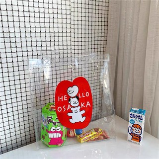 Túi nhựa PVC trong suốt phong cách Hàn Quốc-Decor nhà Hisome