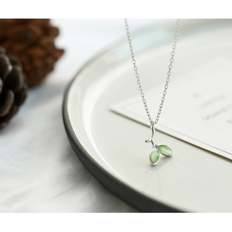 Dây chuyền Bạc 74% vòng cổ nữ bạc trơn MINIMAL Silver Necklace QA SILVER NE170304