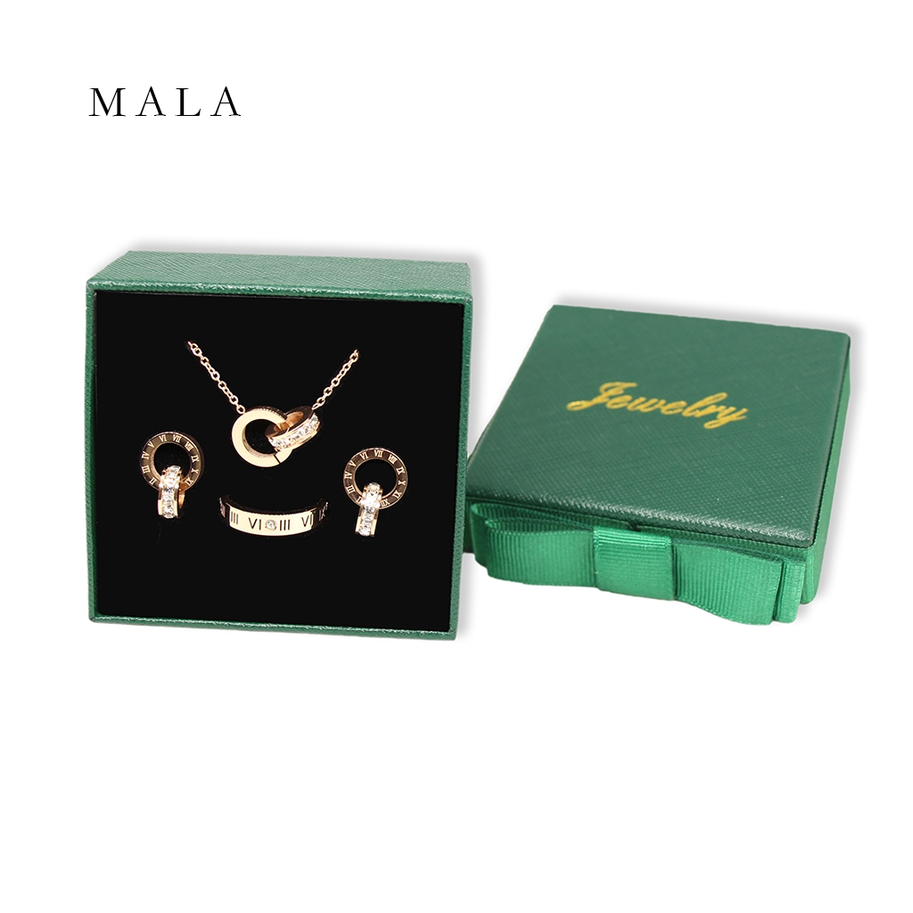 Set trang sức MAYEBE LAVEND thép titan cao cấp thời trang Hàn Quốc