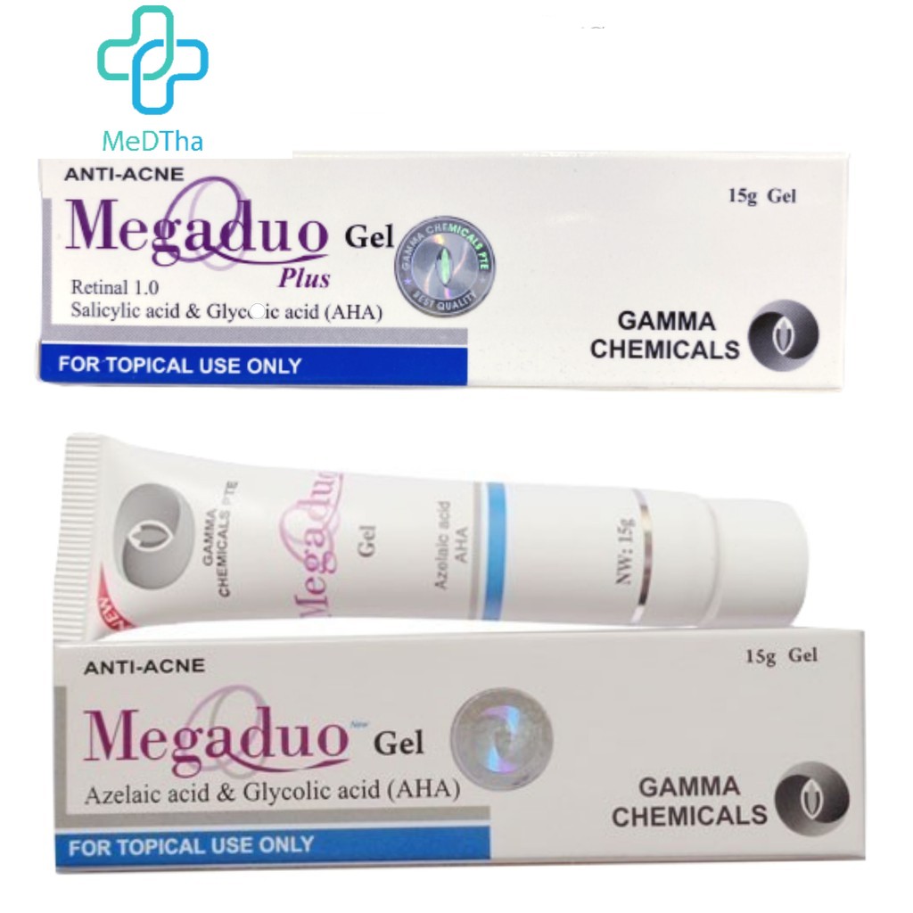 Megaduo Gel - Gel Hỗ trợ Giảm Mụn Trứng Cá, Mụn Ẩn, Mờ Thâm Mụn, Mờ Sẹo, Dưỡng Da (Tuýp 15g) [Chính Hãng]