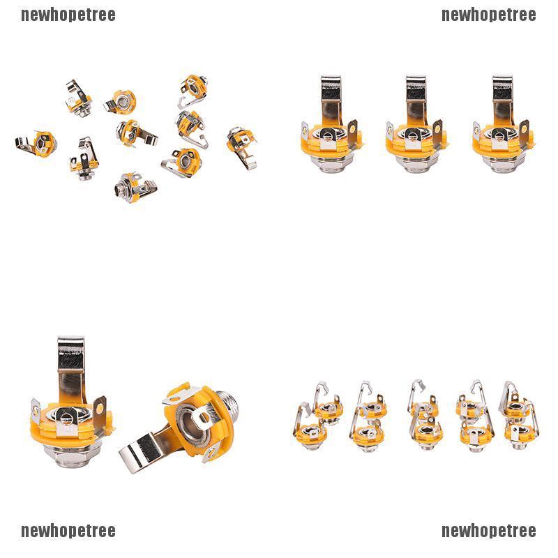 Bộ 10 Jack Cắm mono Cho Guitar Đường Kính Trong