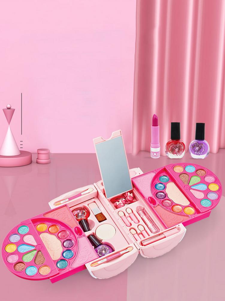 Kids Makeup Toy Set Pretend to Play Princess, Make up Set for Kids,Children Makeup Toys,Pink Makeup Beauty Safety Non-toxic Kit Toys,Pretend Makeup,Kids Make up Set,Pretend Beauty Salon,Gifts for Girls