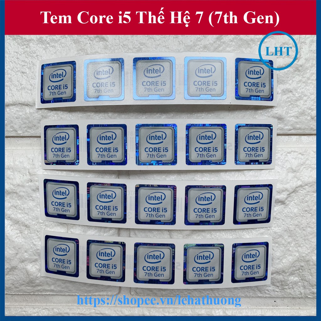 Tem Máy Tính Core i5 Thế Hệ 7 (7th Gen) - màu Trắng Xanh | WebRaoVat - webraovat.net.vn