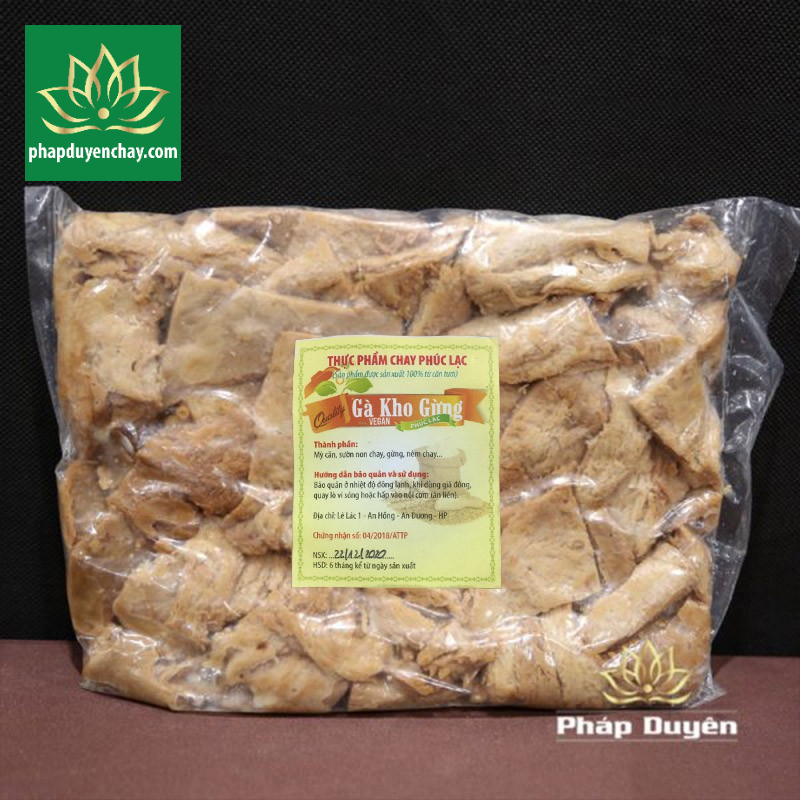 Thực Phẩm Chay - Gà Rang Gừng (Kho Gừng) Chay Sạch An Toàn, 500g & 1Kg