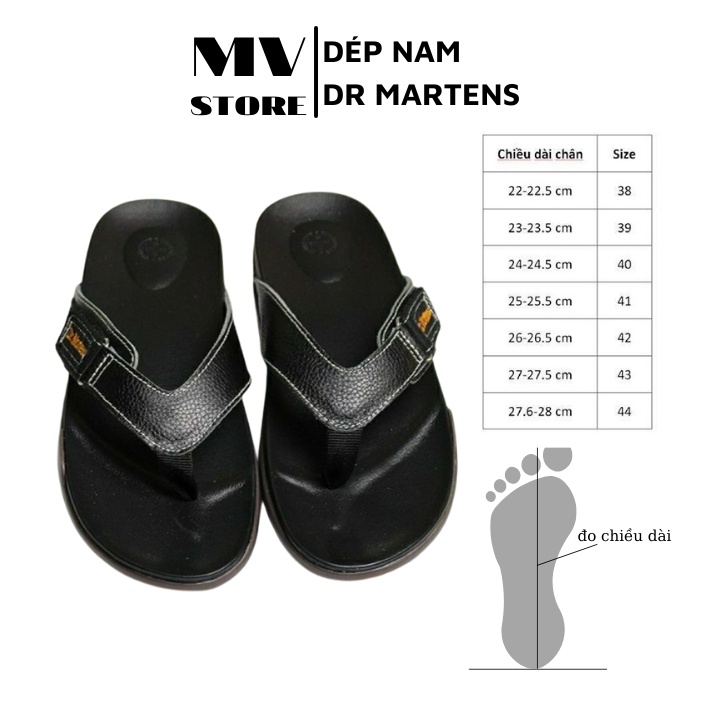 Dép xỏ ngón nam, Dép Dr Martens Thái Lan chính hãng đầy đủ hộp - Dr19 - MV-Storee