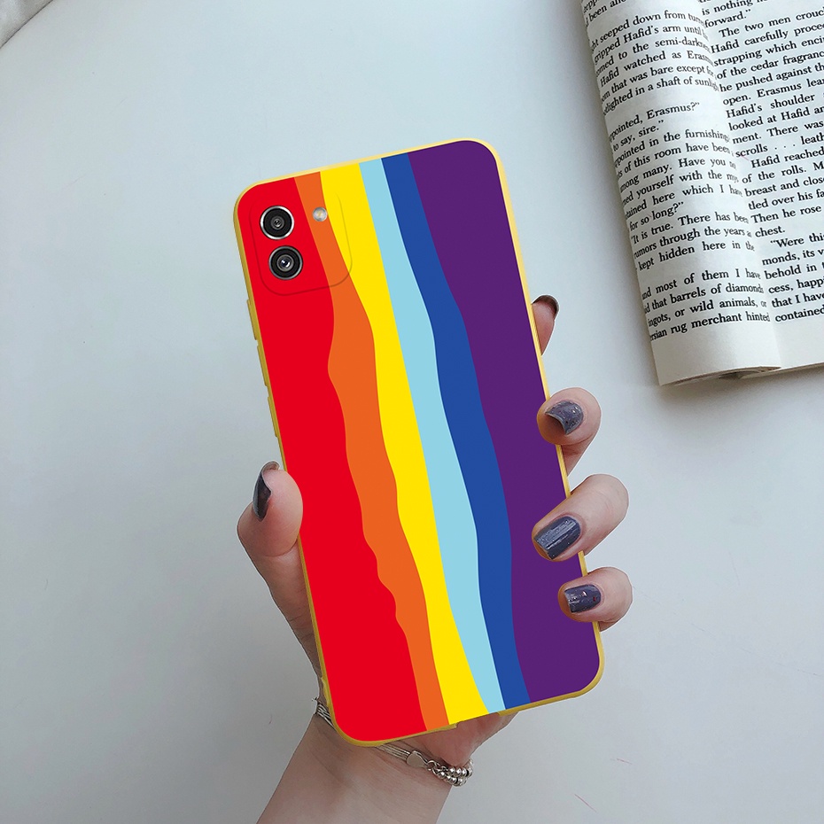Ốp Điện Thoại Silicone Mềm Họa Tiết Hoa Hướng Dương Cho Samsung Galaxy A03 2022 SM-A035F Samsung A03