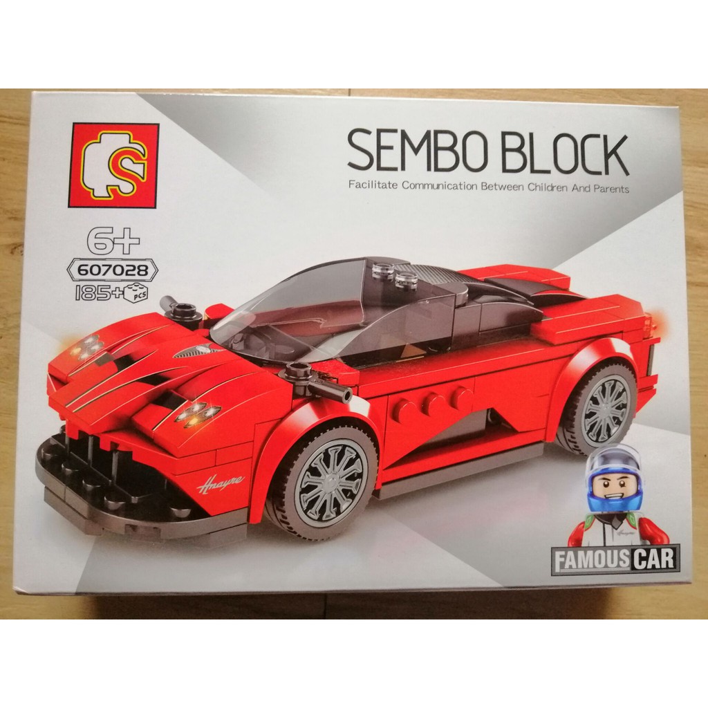 (CÓ SẴN) Lắp ráp sembo block607025-607028 bốn mẫu siêu xe đua FAMOUS CAR MỚI NHẤT