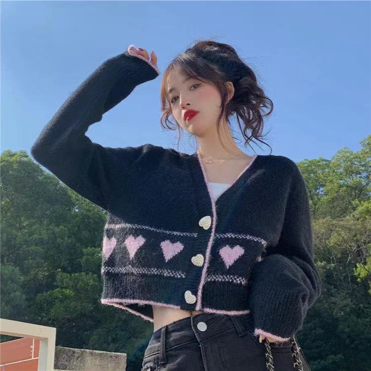 Áo Khoác Cardigan Dệt Kim Thiết Kế Mới Đáng Yêu Thời Trang Dành Cho Nữ