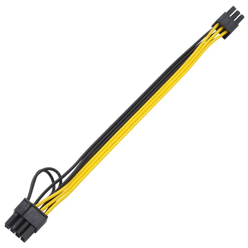 Cáp chuyển 6 pin đầu đực sang 8 pin cho vga