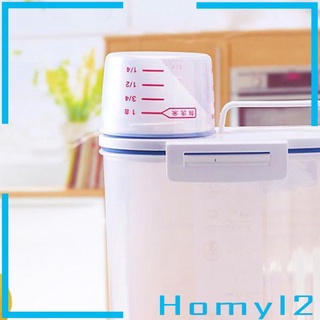 Plastic Cereal Dispenser Storage Box Food Grain Rice Container 2.5L