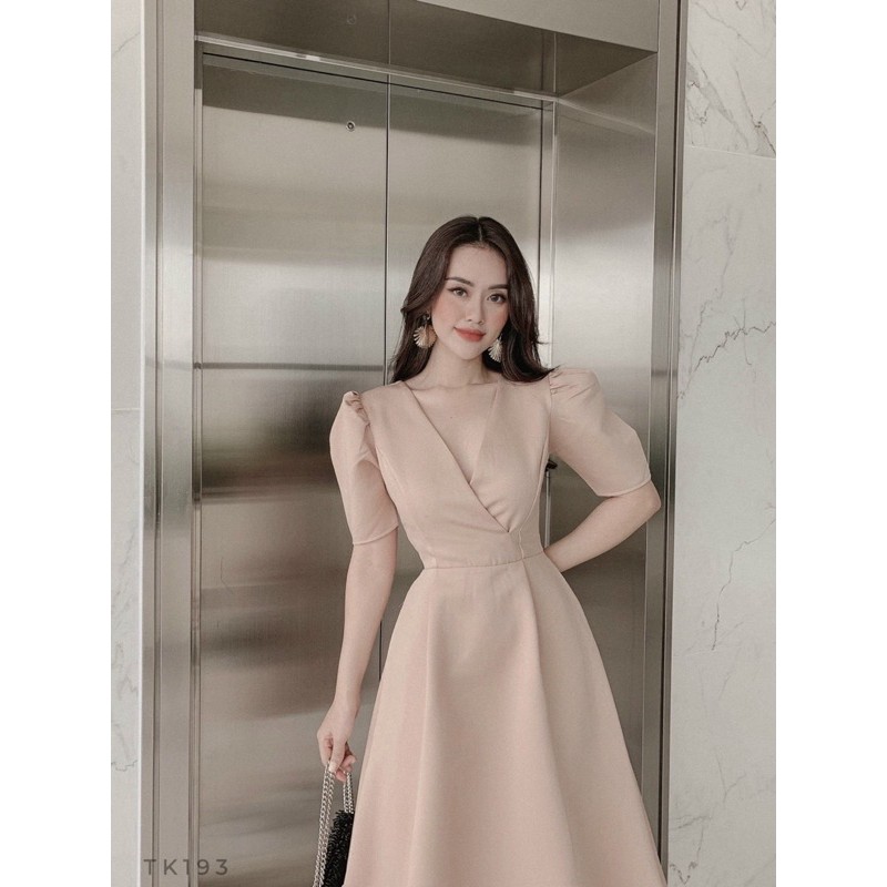 Đầm dự tiệc❤️Hình thật 100%❤️Đầm xoè dự tiệc cổ V | BigBuy360 - bigbuy360.vn