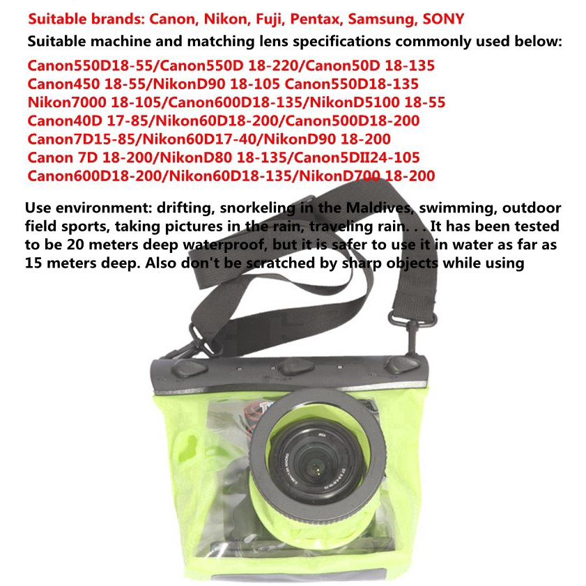 Túi đựng máy ảnh chống thấm nước tiện dụng TteooBL GQ-518 SLR DSLR