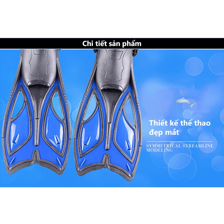 Chân Vịt Lặn Biển Cao Cấp Cleacco TPR Bản Cao Cấp Vây Cá Có Quai Điều Chỉnh Độ Dài - Hàng Chính Hãng BORO SPORT