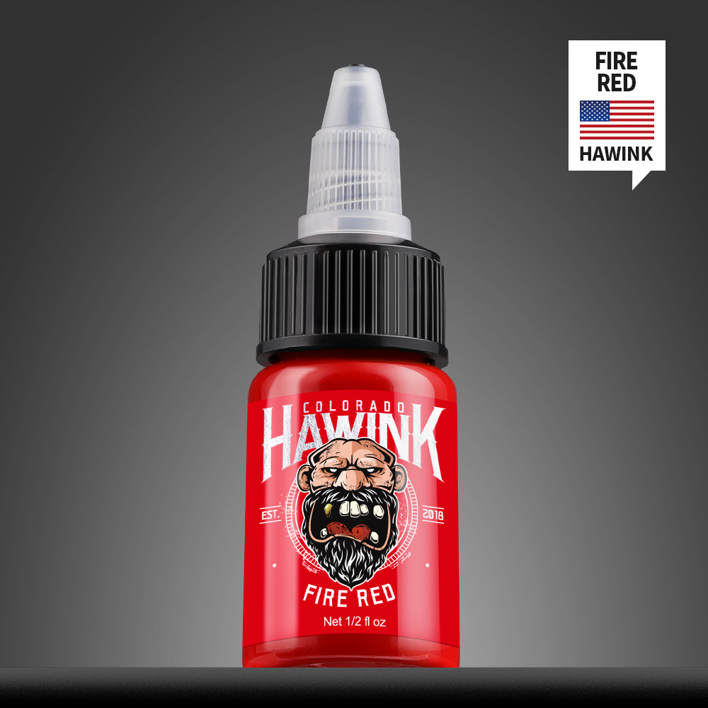 USA Hawink New Coming 7 Basic Colors Professional Tattoo Ink Set Pigment Kit 1/2 oz ( 15 ml) Natural Plant Extracts Pigment