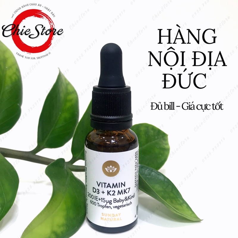 [CHÍNH HÃNG] Bộ đôi Vitamin D3K2MK7 và Men vi sinh Biogaia cho bé phát triển khoẻ mạnh