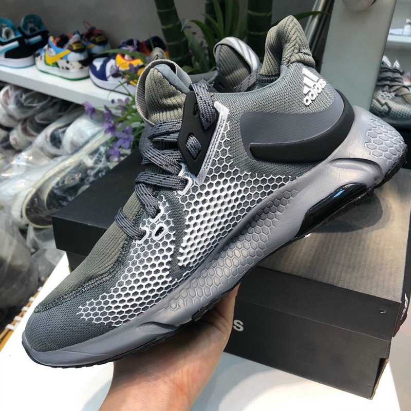 Giày thể thao sneaker alphabounce 2020 instinct đen xám