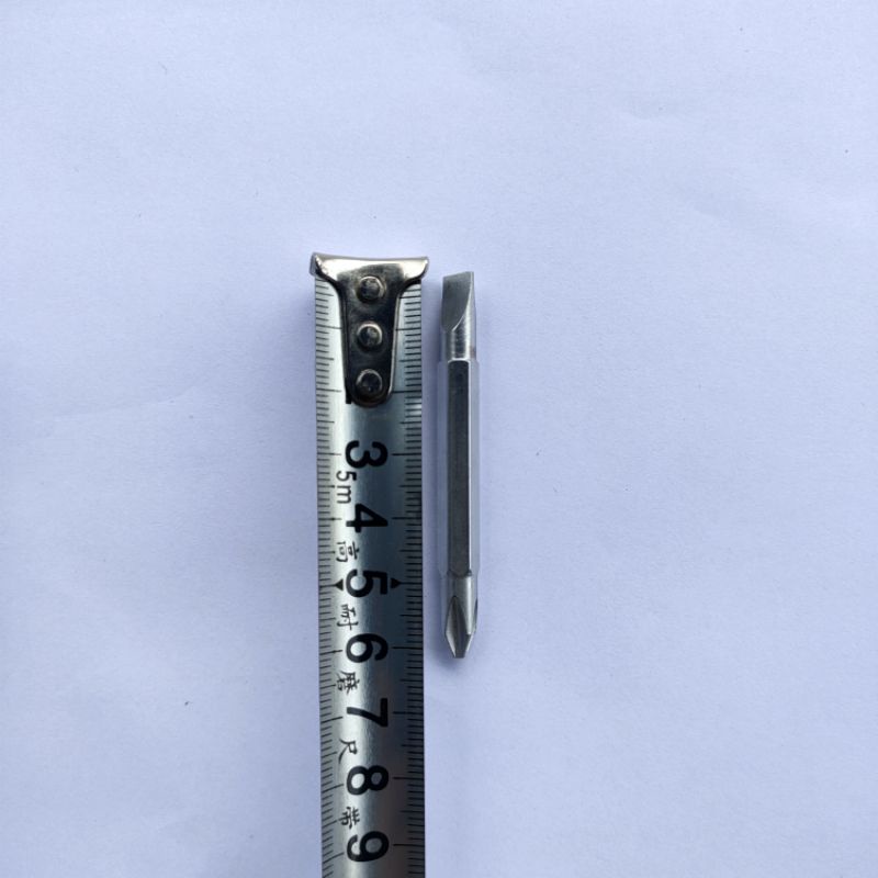 Tô vít, tua vít siêu lùn  Berrylion cao cấp 2 đầu ( 2 cạnh và 4 cạnh) dài 6cm làm bằng thép ko gỉ chịu lực tốt bền bỉ