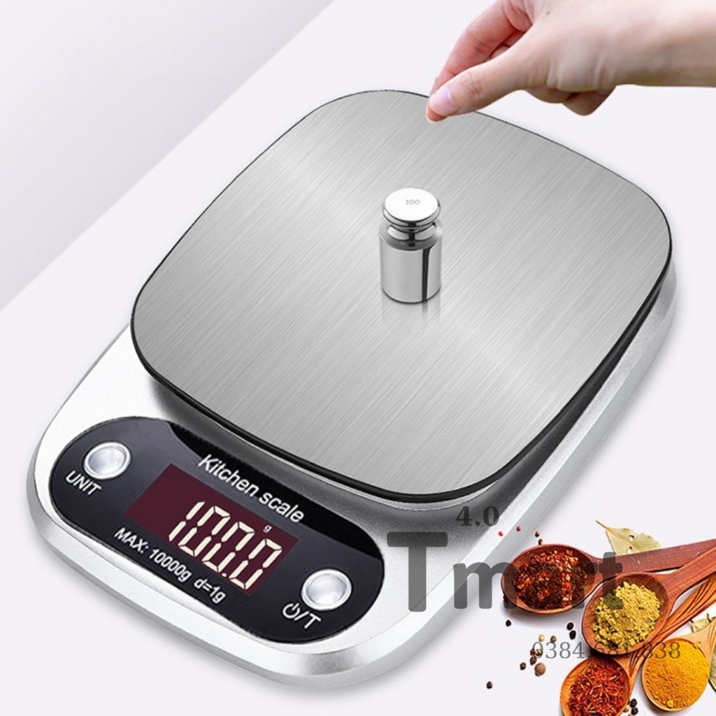 Cân tiểu ly điện tử nhà bếp mini định lượng 1g - 5kg, làm bánh độ chính xác cao - Bmart4.0