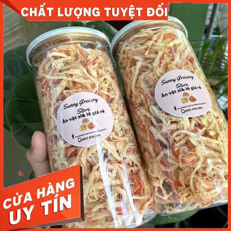 Mực Một Nắng Xé Sợi Hấp Nước Cốt Dừa  300g Loại 1