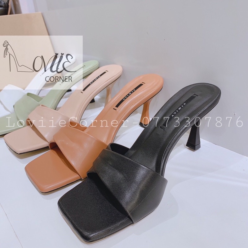 GUỐC NỮ LOVIIECORNER - DÉP CAO GÓT ĐẾ VUÔNG 5CM - GUỐC NỮ THỜI TRANG - DÉP NỮ 7 PHÂN - DÉP CAO GÓT NỮ D210545