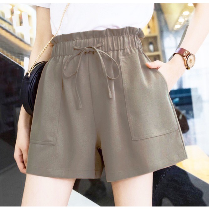 Quần đùi nữ 40-80kg cạp cao cách điệu,siêu đẹp. Chất mềm mát, nhẹ và cực kỳ tôn dáng | BigBuy360 - bigbuy360.vn