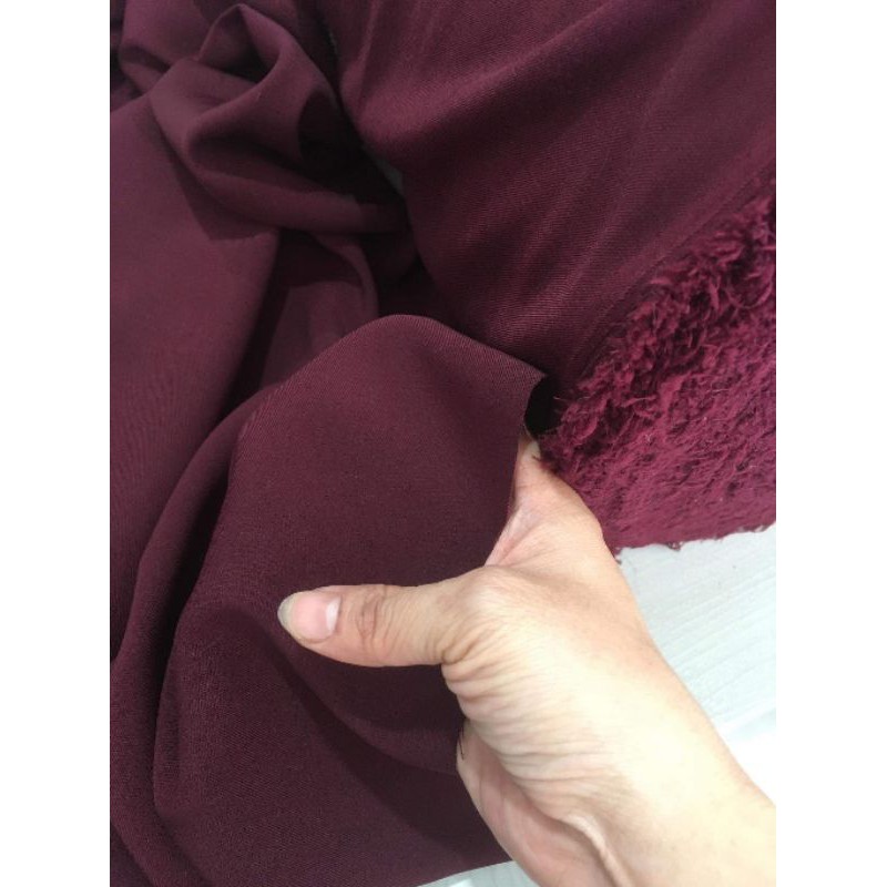 Vải găng Nhật màu bã trầu, 100k/m, lên các mẫu vest, váy đầm, quần tây công sở