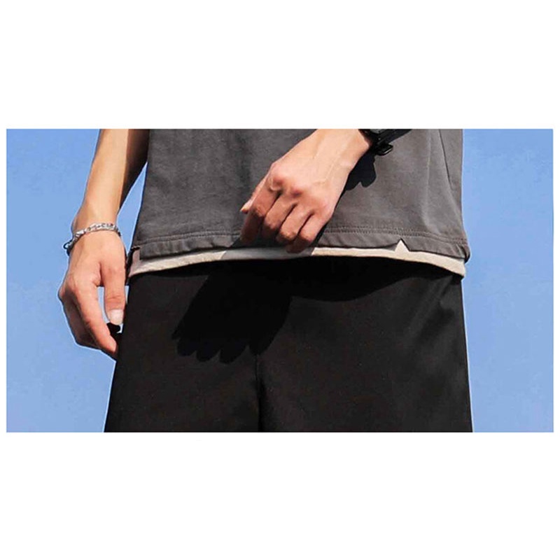 Quần short thể thao ống rộng màu đen thời trang mùa hè cho nam