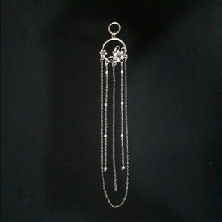 Phụ kiện cài áo tấc hình hoa tròn màu bạc