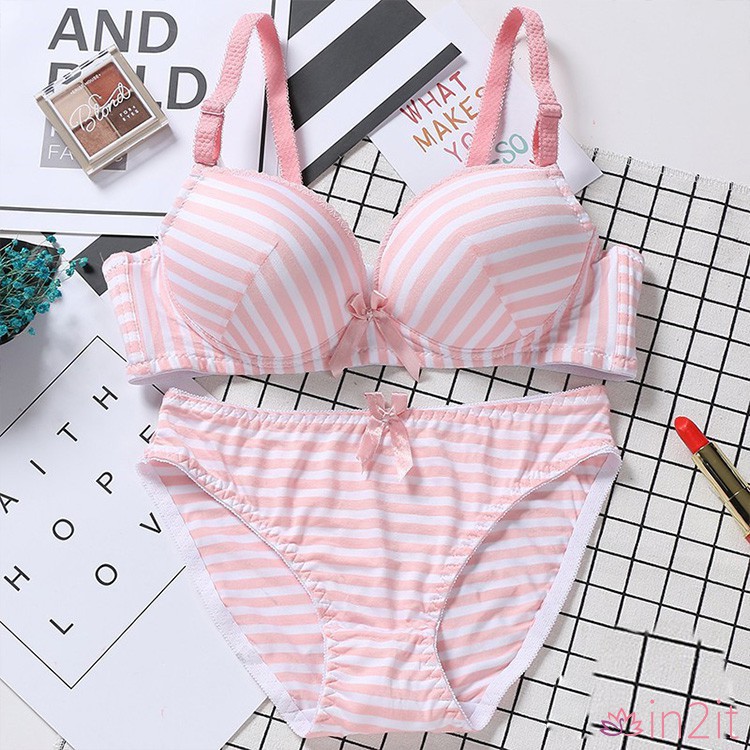 Bộ đồ lót kẻ sọc thoải mái cho nữ | BigBuy360 - bigbuy360.vn