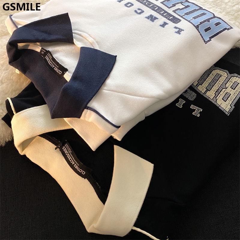 Áo Sweater Polo Cổ Bẻ Phong Cách Học Sinh Hàn Quốc Cho Mùa Thu Đông