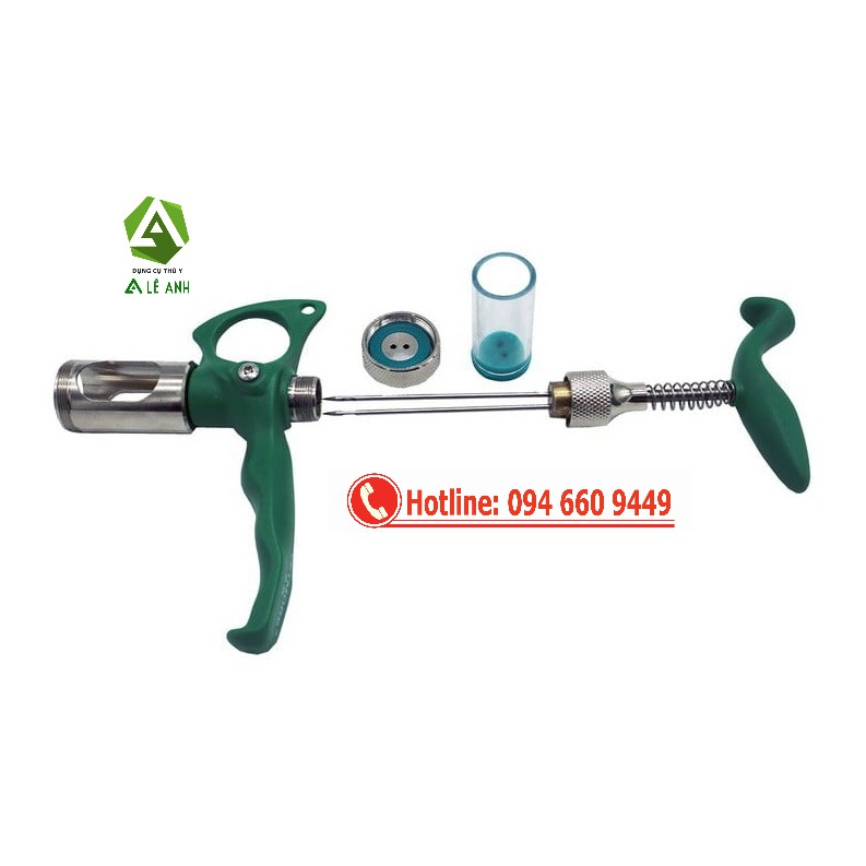 Xilanh tự động chủng đậu gà 2 kim, Bơm tiêm chủng đậu cho gà 2kim