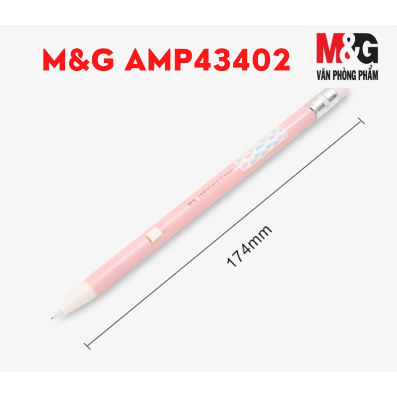 Chì Bấm M&amp;G AMP43402 (0.5mm) Tự Động Thân Màu Pastel - 1 cây