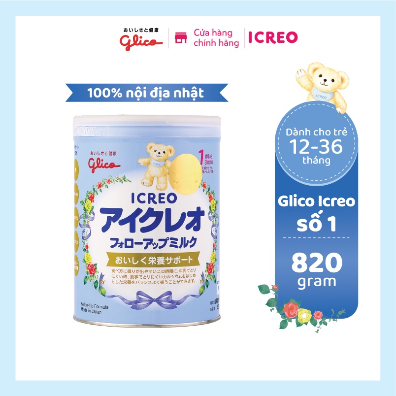 Sữa Glico Icreo Follow Up Milk (Icreo Số 1) Lon 820g