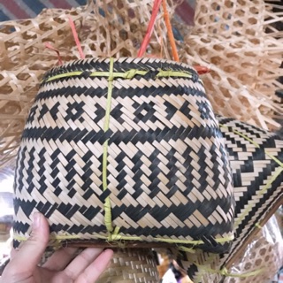 Giỏ tre, ếp tre của người dân tộc thái