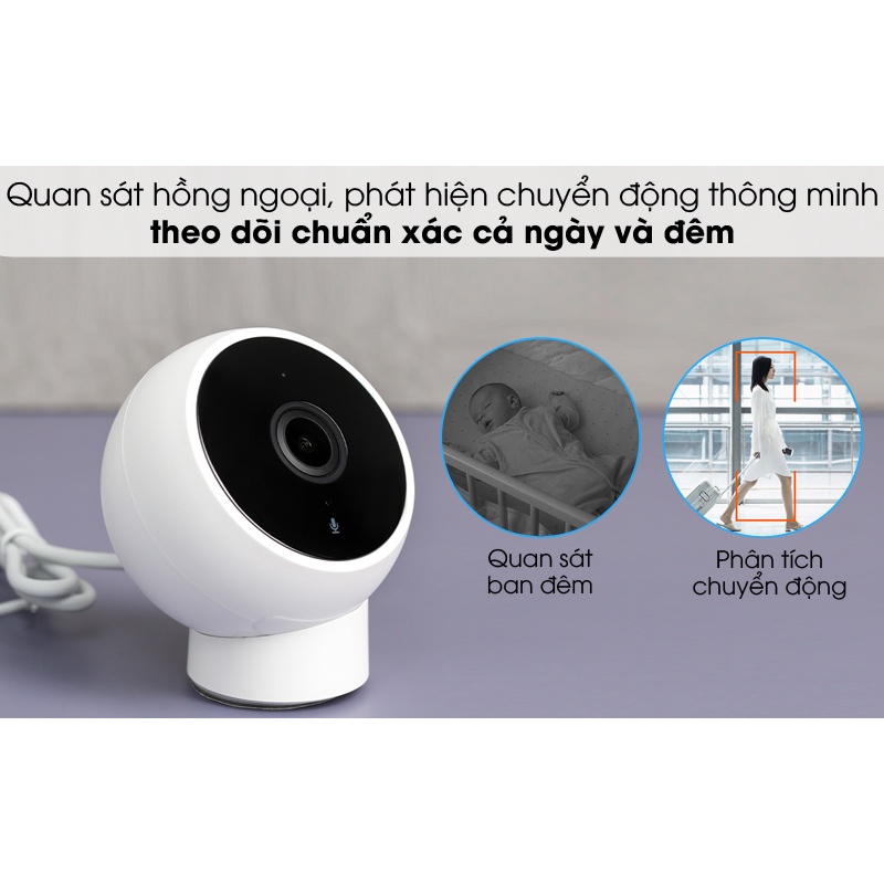 [Mã 154ELSALE2 giảm 7% đơn 300K] Camera WIFI Xiaomi Mi Home 2K 1296P Hồng Ngoại Nhìn Đêm, AI Thông Minh