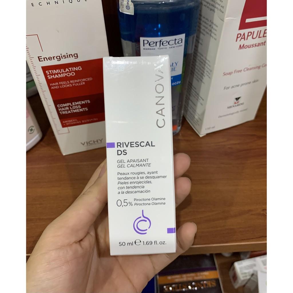 [CHÍNH HÃNG] CANOVA Rivescal DS Gel 50mL - Gel Ngừa Nấm làm dịu da, ngăn ngừa tiết bã nhờn | BigBuy360 - bigbuy360.vn