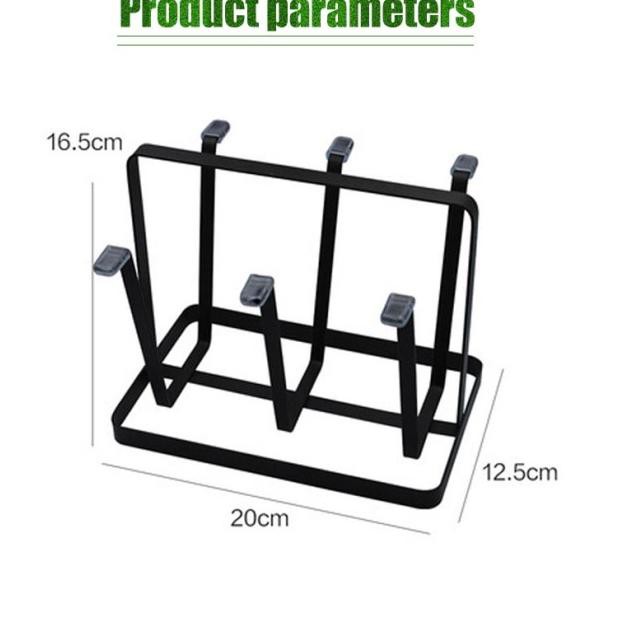 Giá Sắt Treo Ly 6 Ngăn Chống Trượt Tiện Dụng Cho Nhà Bếp / Quán Bar | BigBuy360 - bigbuy360.vn