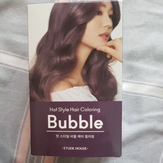 Nhuộm Tóc màu tím khói Dạng Bọt Etude House Hot Style Bubble Hair Coloring new 2019