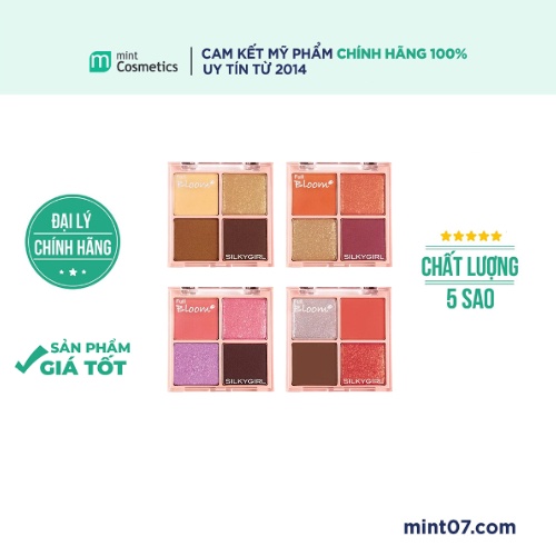 Phấn Mắt Silkygirl Full Bloom Shadow Quad 4 Ô