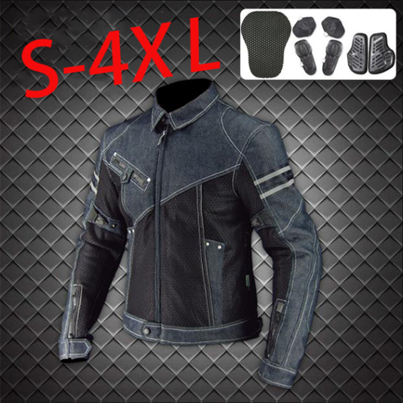 Áo Khoác denim Komine JK-006 Có Đệm Bảo Vệ Lưng Vai Và Khuỷu Tay Cổ Điển